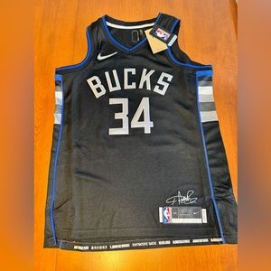Icon Edition Black Giannis Antetokounmpo Milwaukee Bucks Jersey
